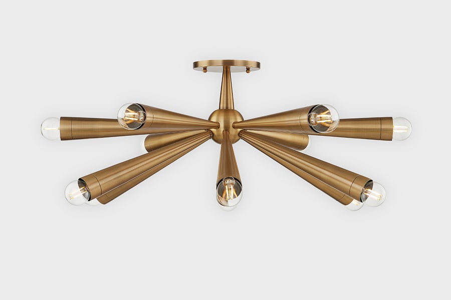 Troy Lighting KEANU Semi Flush — C1030-PBR
