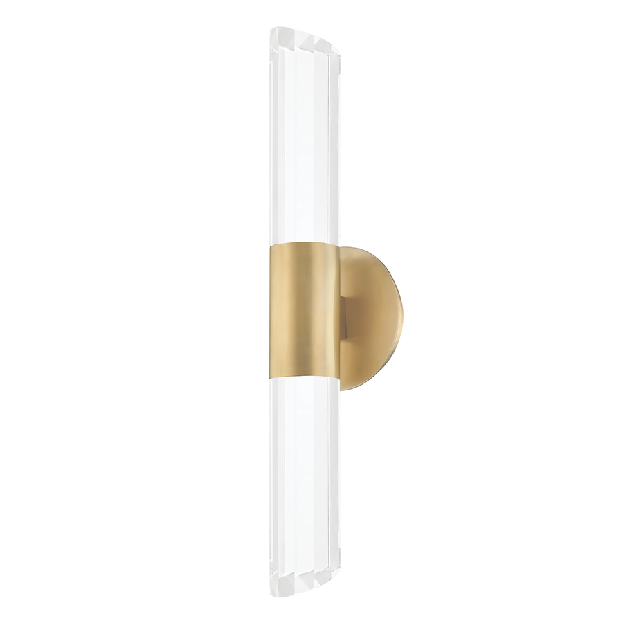 Hudson Valley Lighting Rowe Wall Sconce — Aged Brass