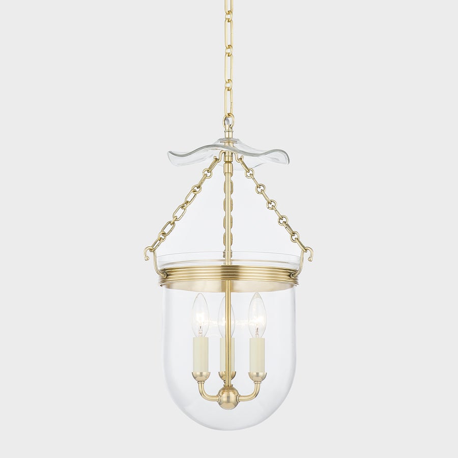 Hudson Valley Lighting ROUSHAM Lantern — Aged Brass
