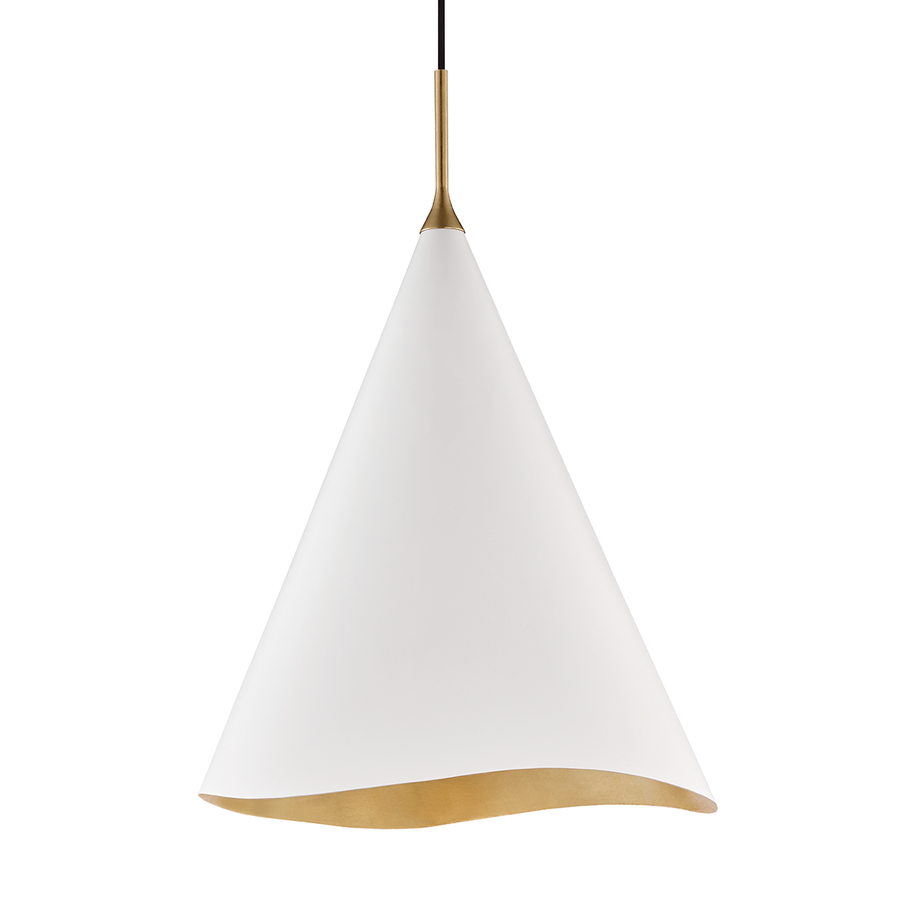 Hudson Valley Lighting Martini Pendant — 9618-GL/WHT