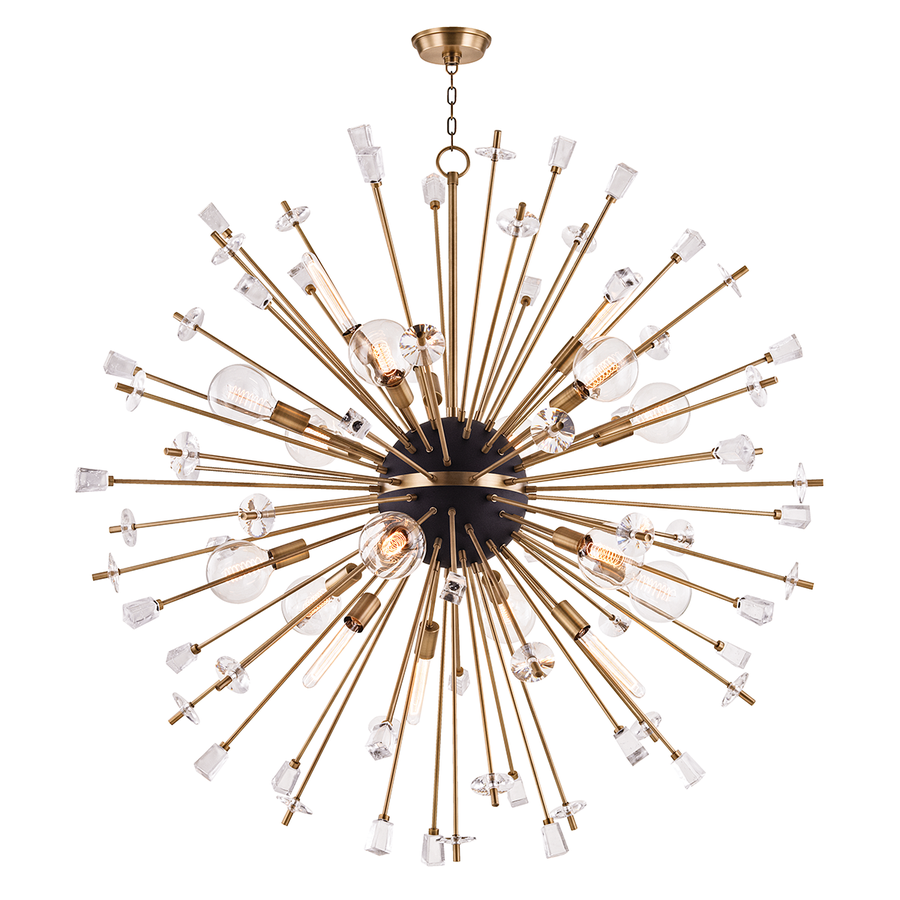 Hudson Valley Lighting Liberty Chandelier — Aged Brass