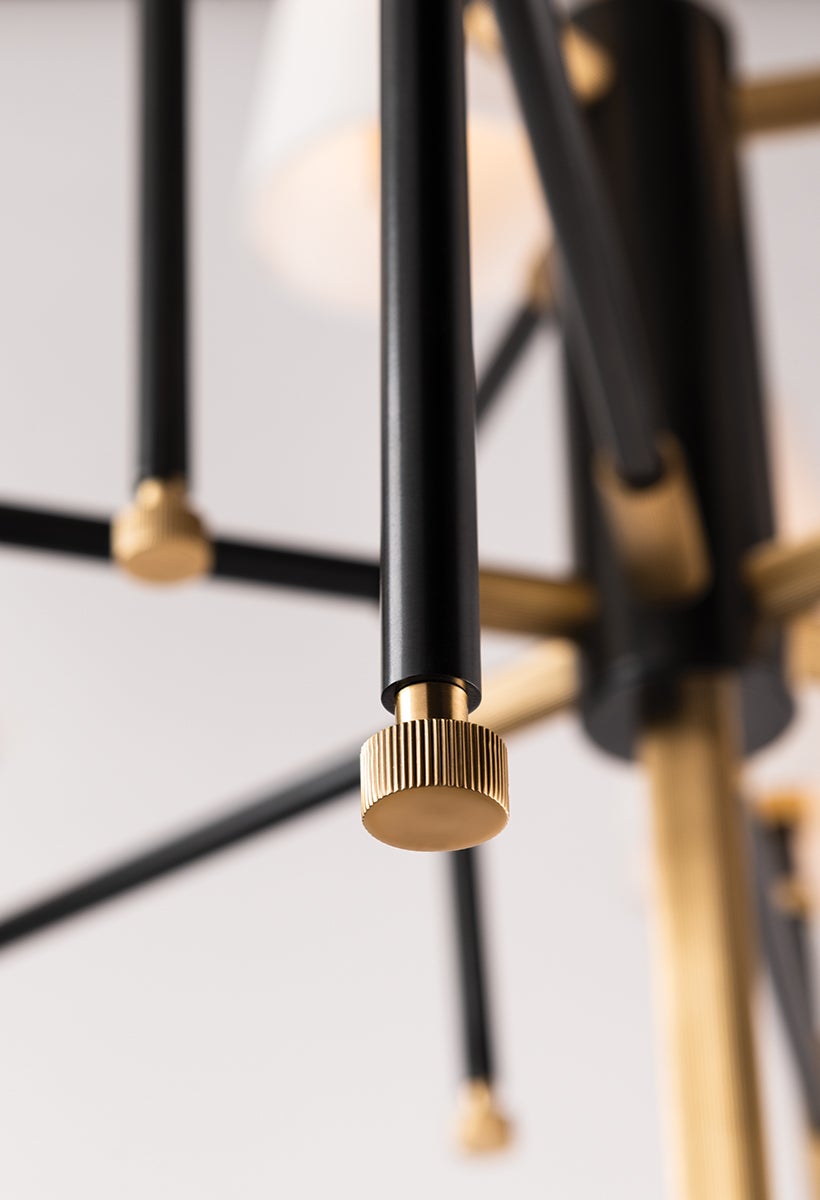 Hudson Valley Lighting Bowery Chandelier — 3728-AOB