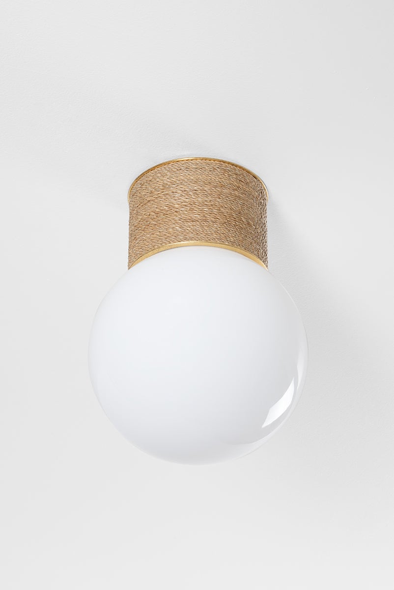 Hudson Valley Lighting ARDSLEY Flush Mount — Vintage Gold Leaf