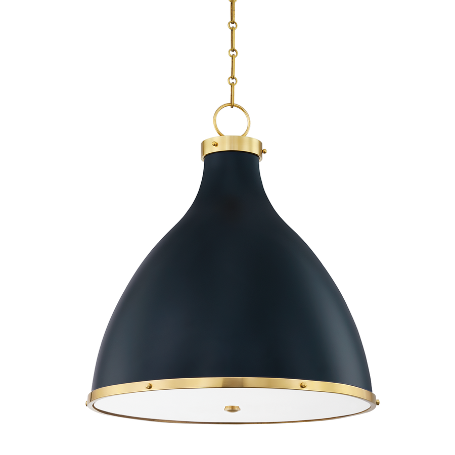 Hudson Valley Lighting Painted No. 3 Pendant — MDS362-AGB/DBL
