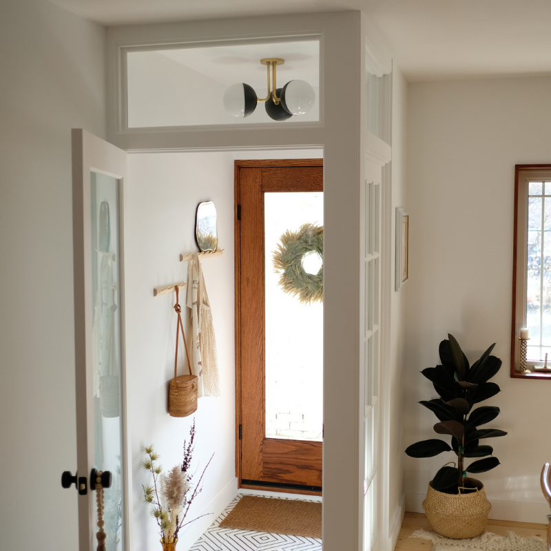 Mitzi Renee Semi Flush — H344603-AGB/BK