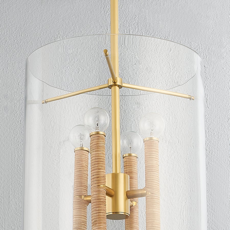 Hudson Valley Lighting Barlow Lantern — Aged Brass