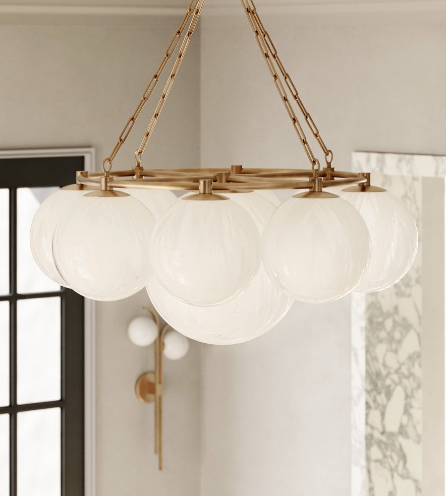 Hudson Valley Lighting THORNWOOD Chandelier — Aged Brass