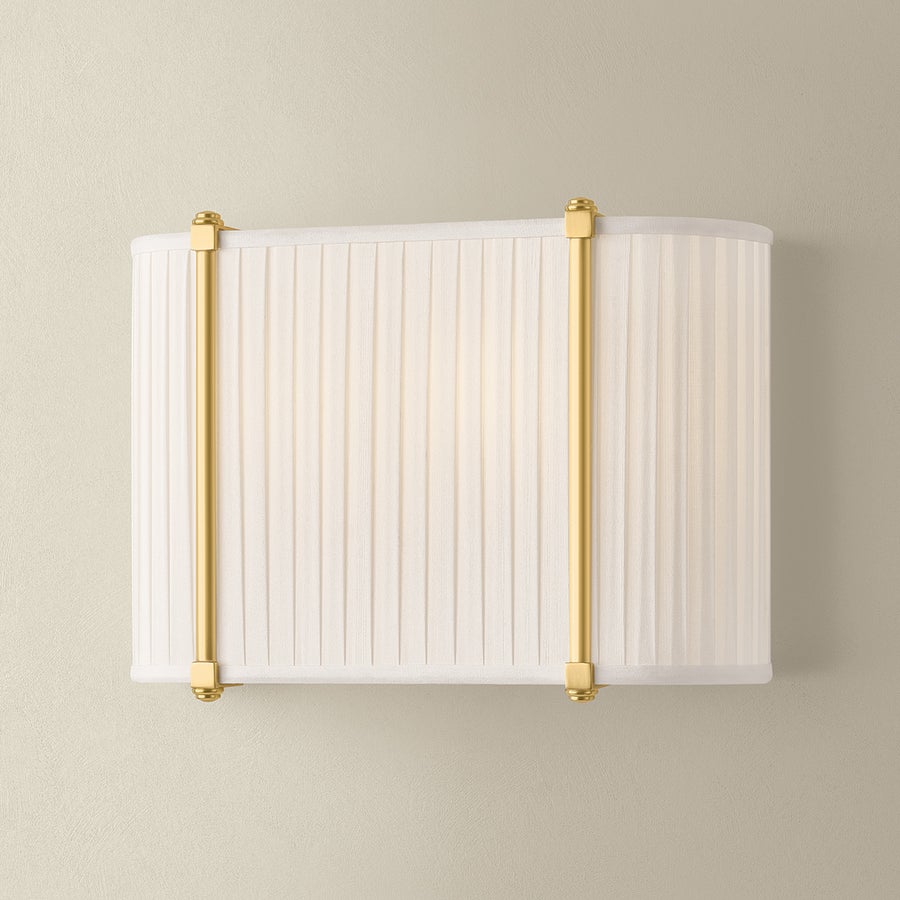 Hudson Valley Lighting Cornell Wall Sconce — Aged Brass