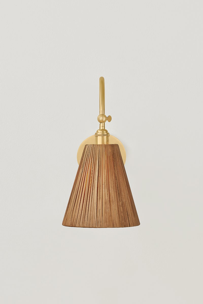Hudson Valley Lighting RUTHIN Wall Sconce — Aged Brass