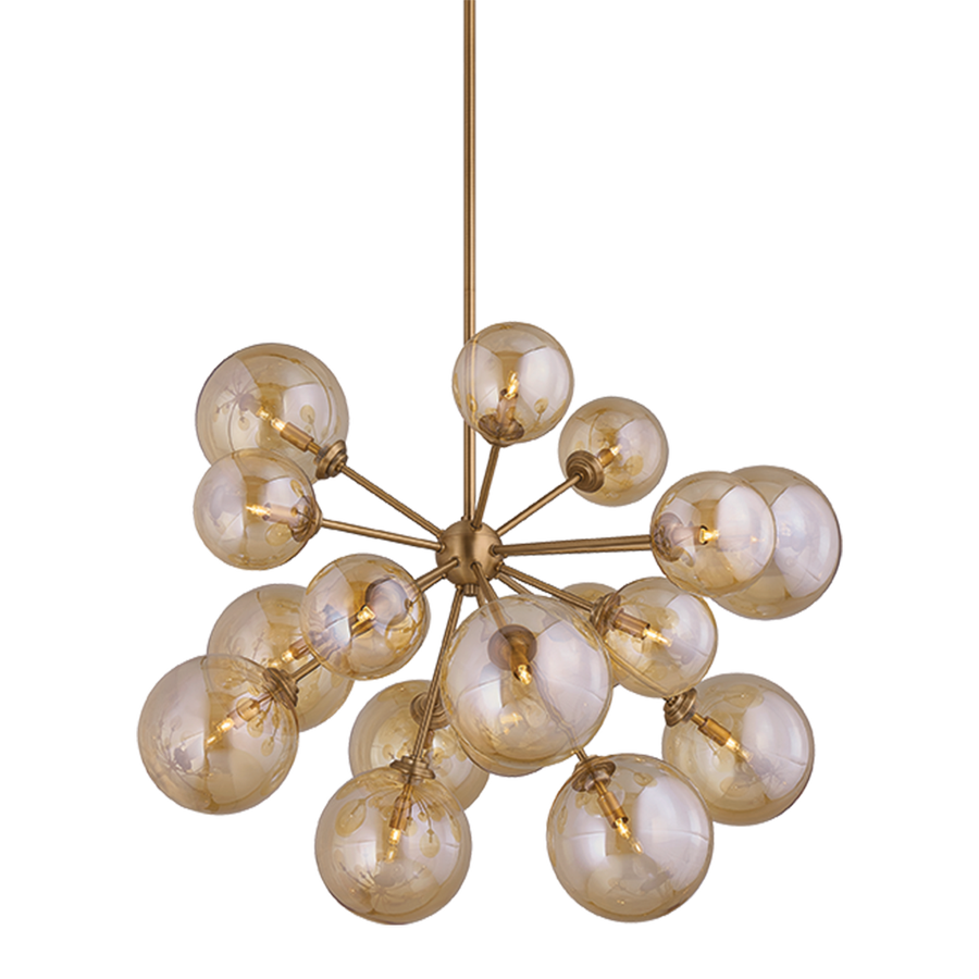 Troy Lighting Santee Chandelier — F1039-PBR