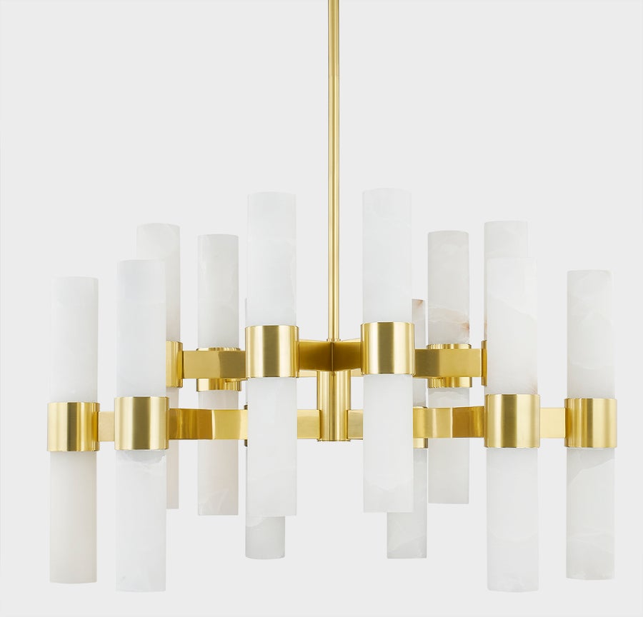 Hudson Valley Lighting STOWE Chandelier — Aged Brass