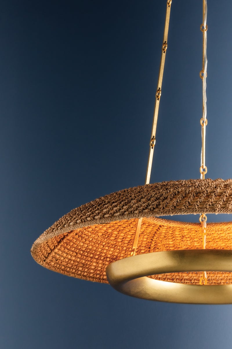 Hudson Valley Lighting OAKLYN Chandelier — Vintage Gold Leaf