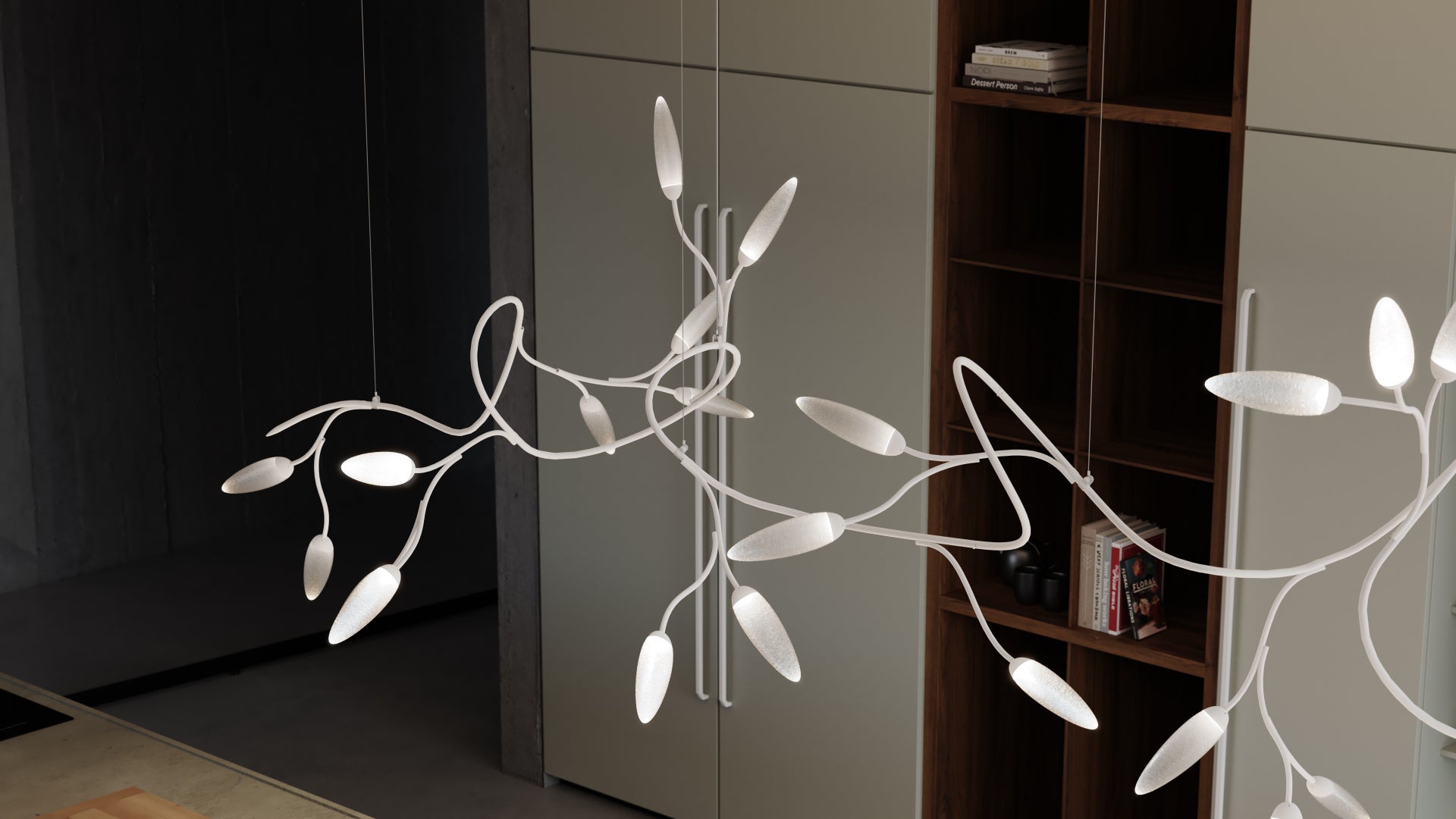 Vines™ Fixtures & Pendants in Satin White, image 3