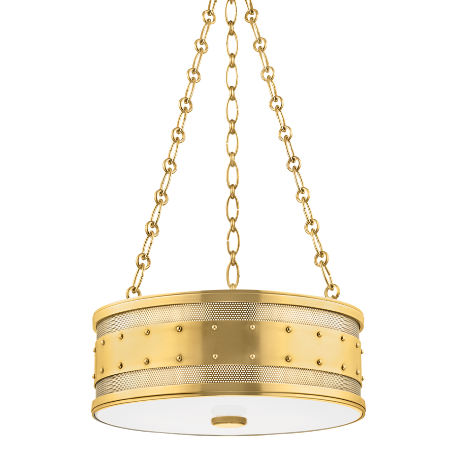 Hudson Valley Lighting Gaines Pendant — Aged Brass