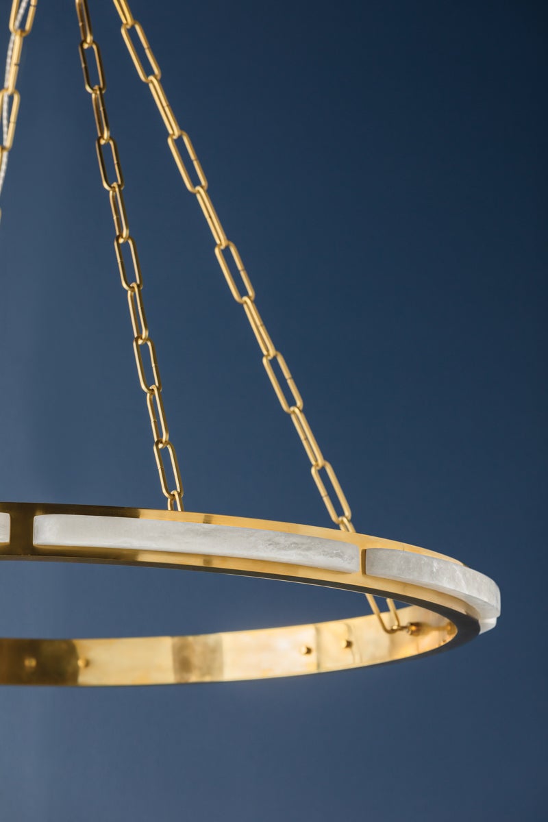 Hudson Valley Lighting WINGATE Chandelier — Aged Brass