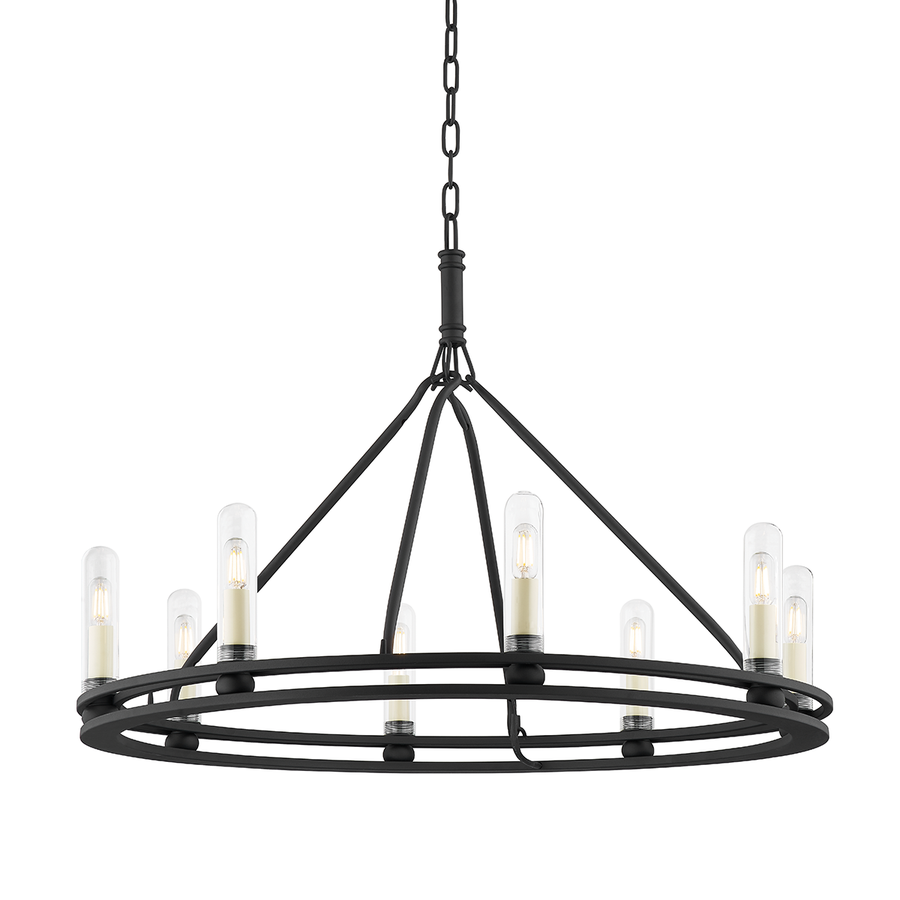 Troy Lighting Sutton Exterior Chandelier — F6233-TBK