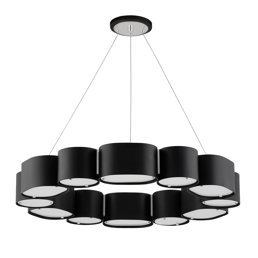 Corbett Lighting Opal Chandelier — 393-30-SBK/SS