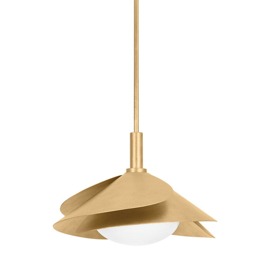 Hudson Valley Lighting Brookhaven Pendant — Vintage Gold Leaf