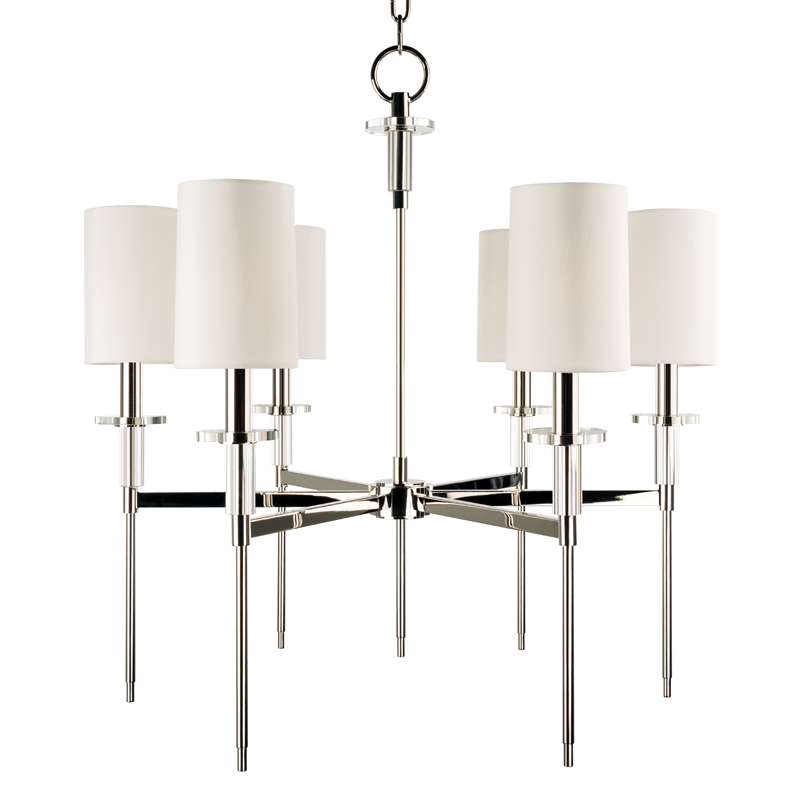 Hudson Valley Lighting Amherst Chandelier — Polished Nickel
