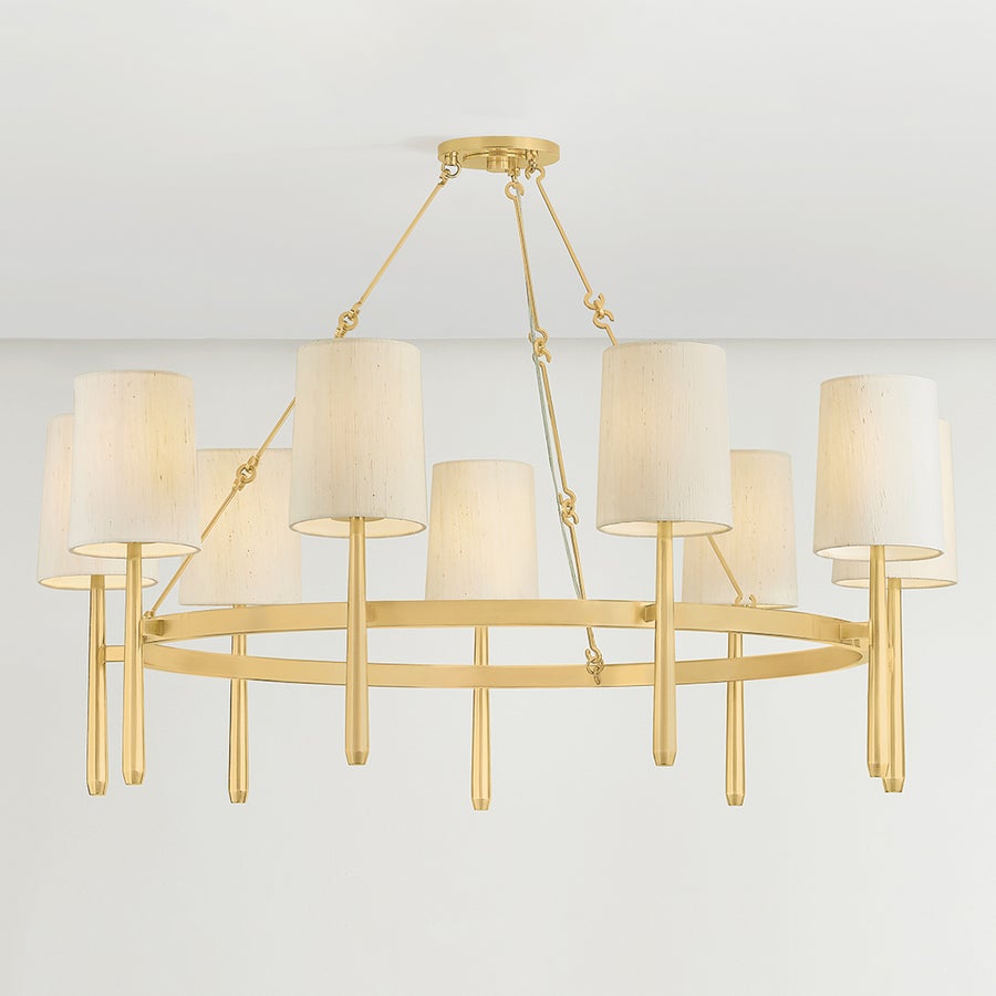Hudson Valley Lighting BRIDGETON Chandelier — Aged Brass