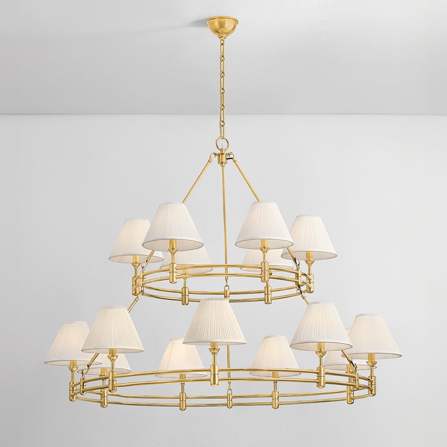 Hudson Valley Lighting Howard Chandelier — Aged Brass
