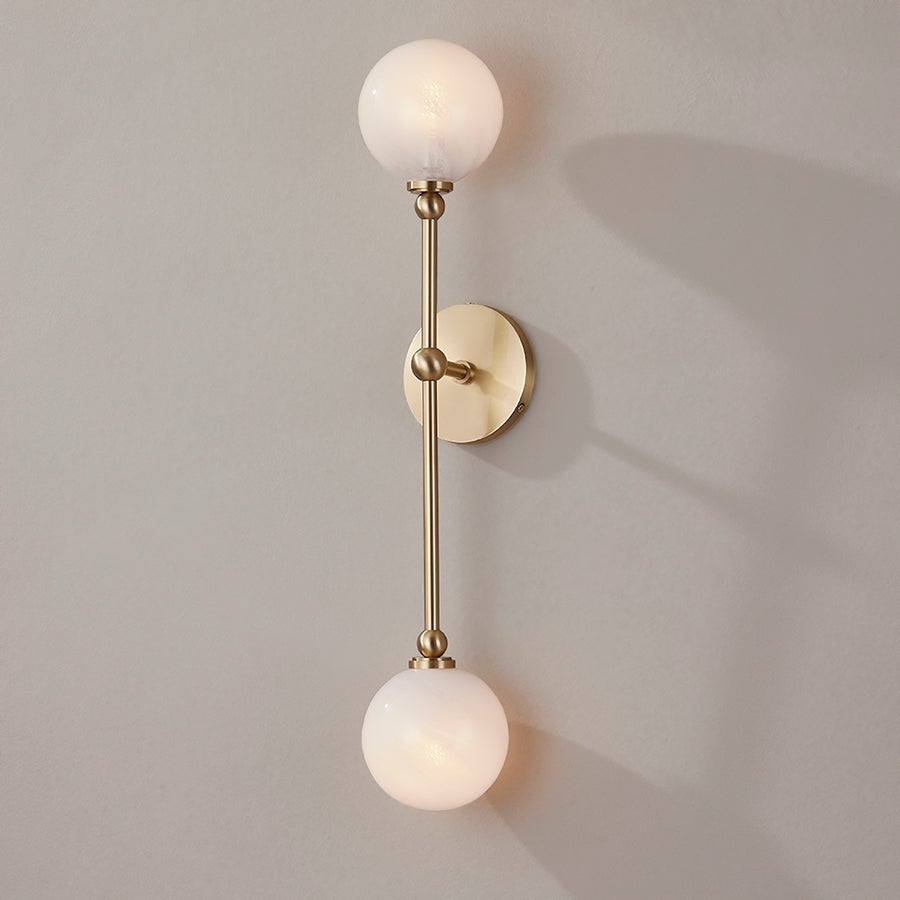 Hudson Valley Lighting Andrews Wall Sconce — Aged Brass