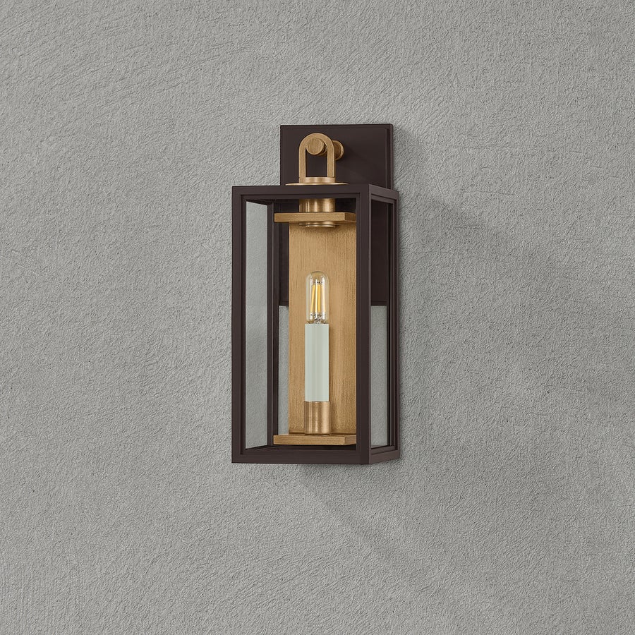 Troy Lighting Arnold Exterior Wall Sconce — B6515-PBR/TBZ