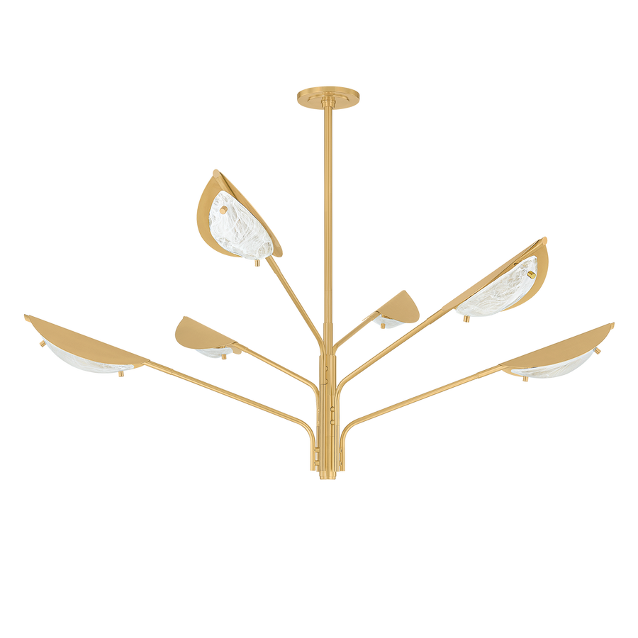 Hudson Valley Lighting LEVIN Chandelier — Aged Brass