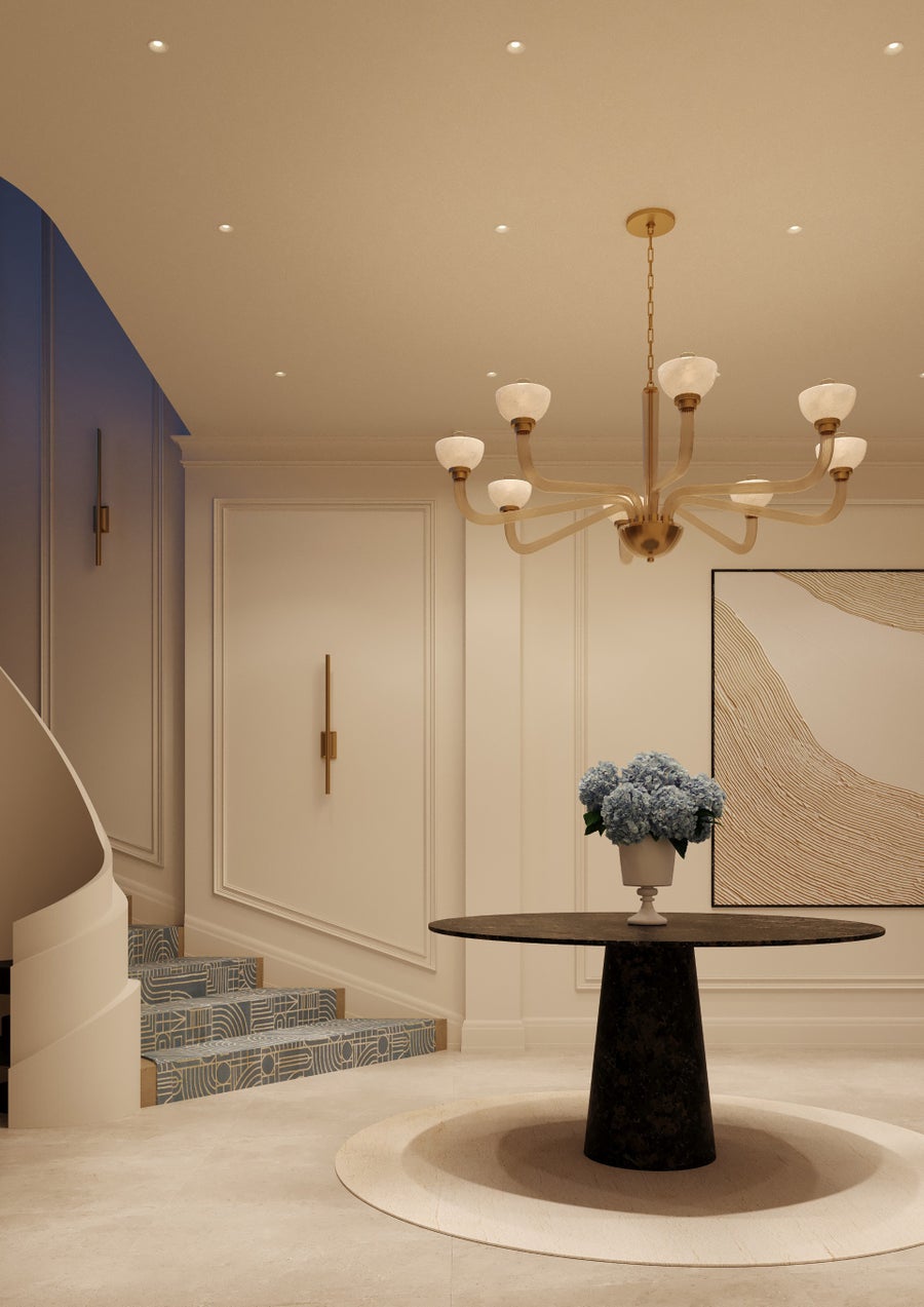 Hudson Valley Lighting ST. LAWRENCE Chandelier — Aged Brass