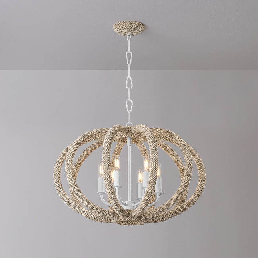 Hudson Valley Lighting LEWISTON CHANDELIER — White Plaster