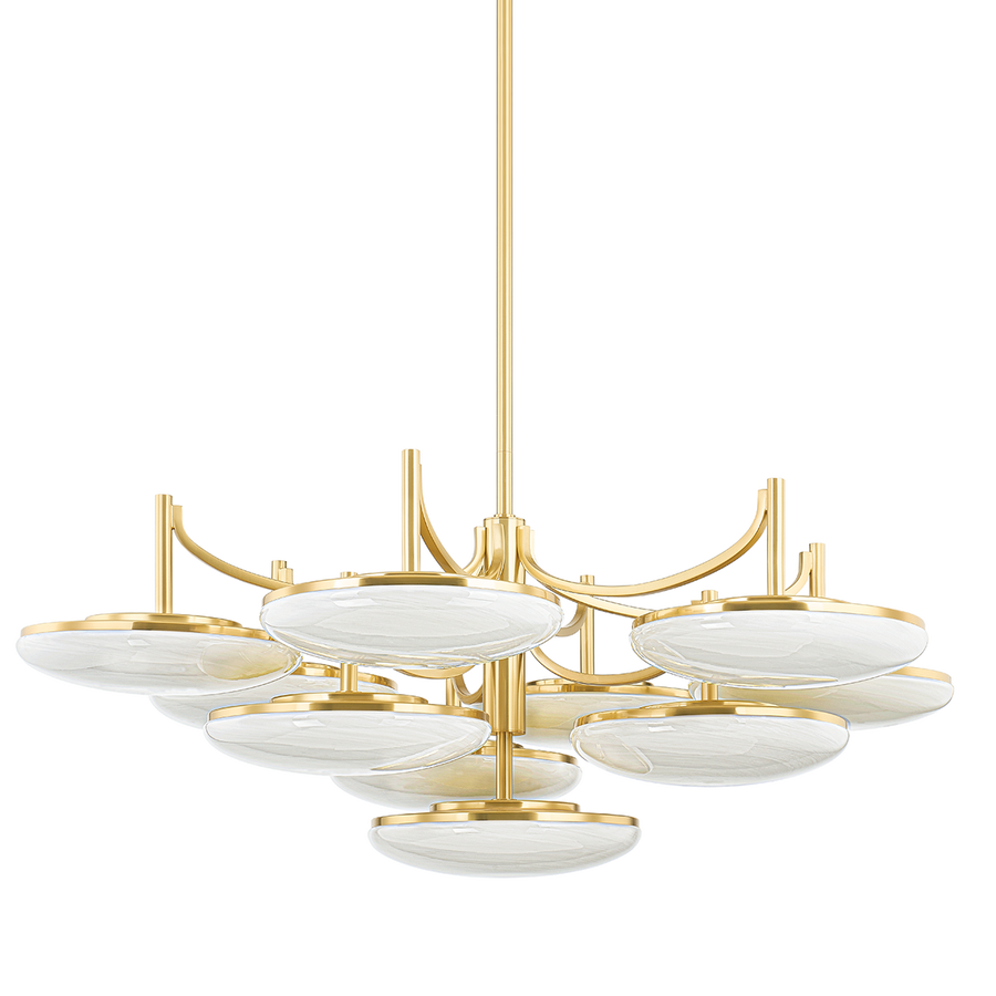 Hudson Valley Lighting BREGMAN Chandelier — Aged Brass