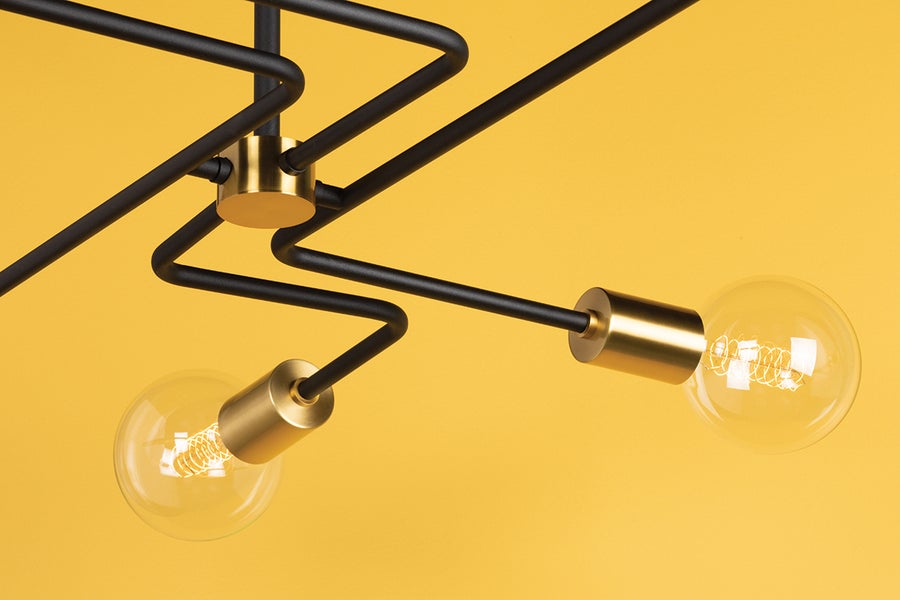 Mitzi Jena Semi Flush — H488606S-AGB/TBK