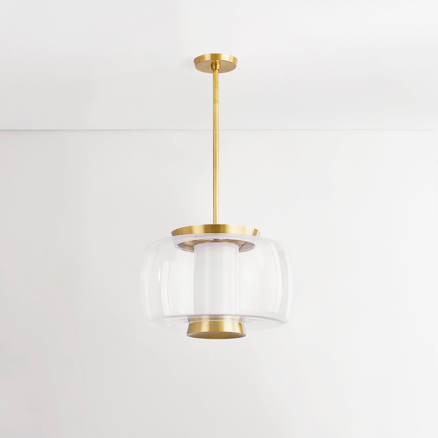 Hudson Valley Lighting BEAU Pendant — Aged Brass