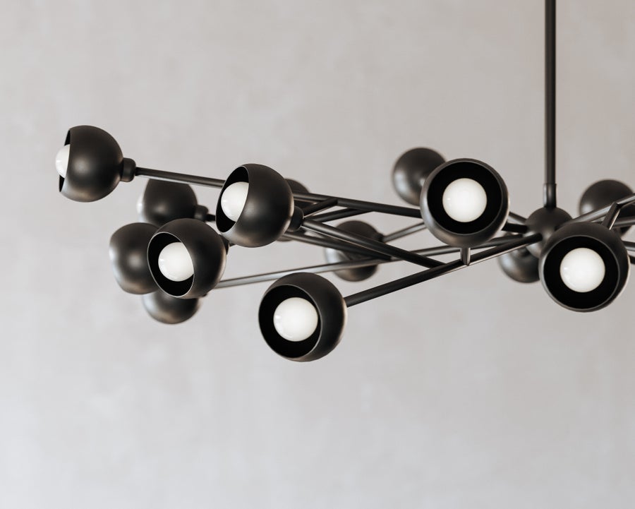 Troy Lighting Colt Chandelier — F7424-SBK