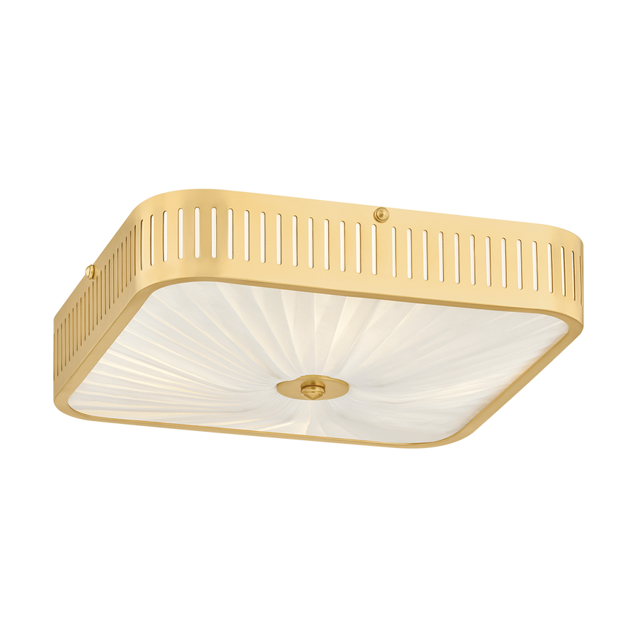 Hudson Valley Lighting Henri Semi Flush — Aged Brass