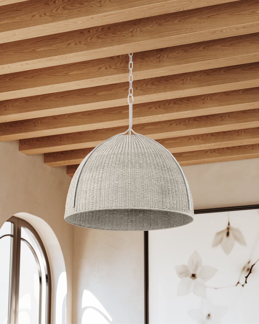Hudson Valley Lighting WOODLAWN Pendant — White Plaster