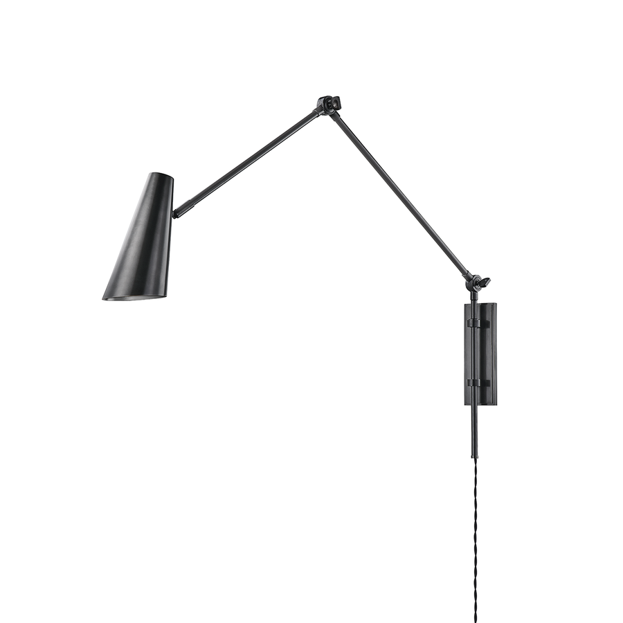 Hudson Valley Lighting Lorne Plug-in Sconce — Old Bronze