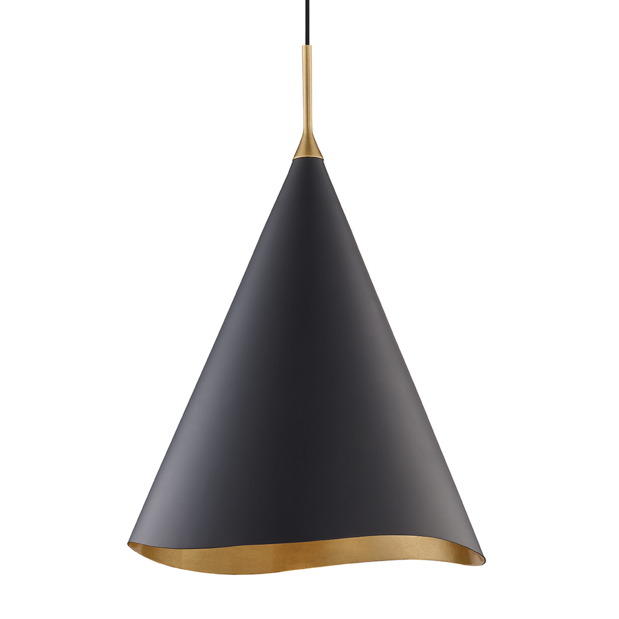 Hudson Valley Lighting Martini Pendant — 9618-GL/BLK
