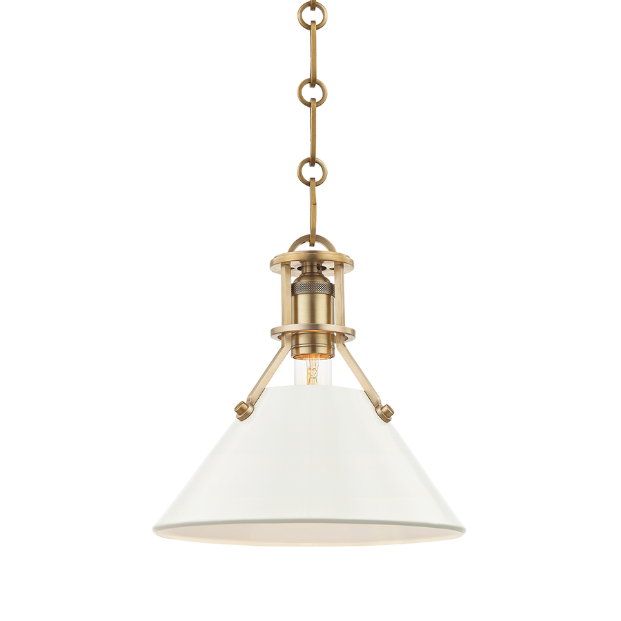 Hudson Valley Lighting Painted No.2 Pendant — MDS351-AGB/OW