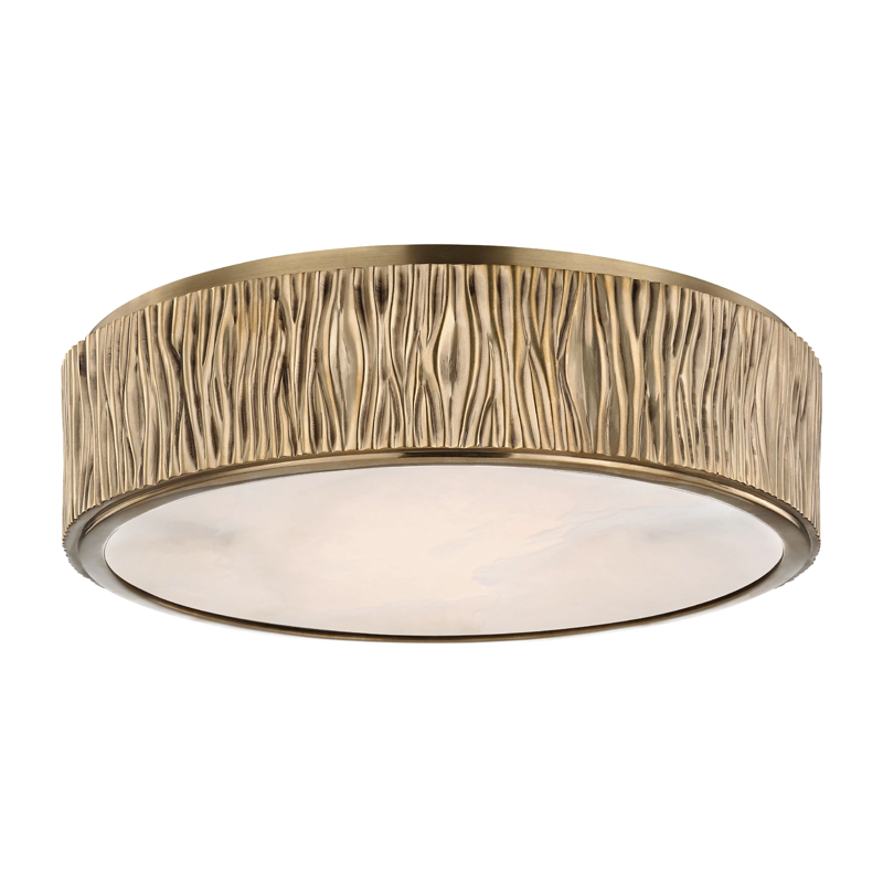 Hudson Valley Lighting Crispin Flush Mount — Aged Brass