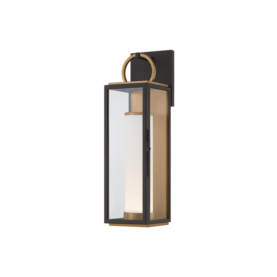 Troy Lighting Gareth Exterior Wall Sconce — B6718-PBR/TBK