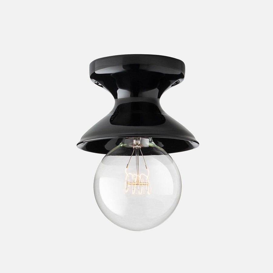 Schoolhouse Alabax Medium Flush Mount — SH125661-BK