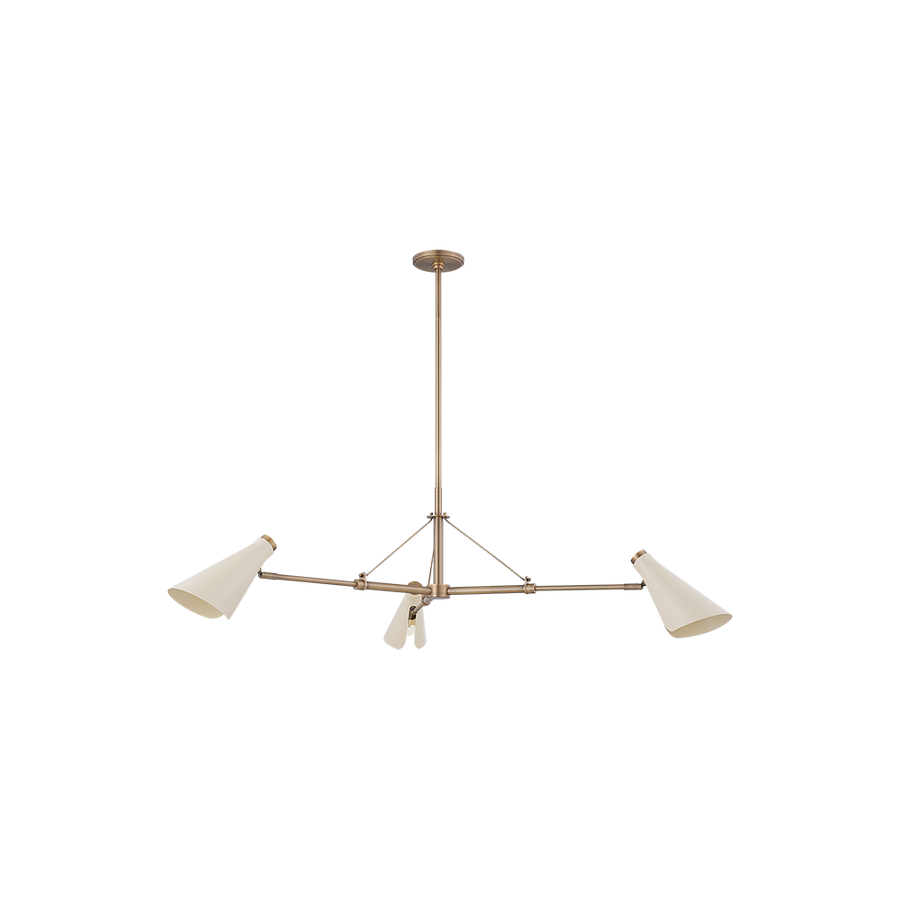 Troy Lighting Andersen Chandelier — F4350-PBR/SSD
