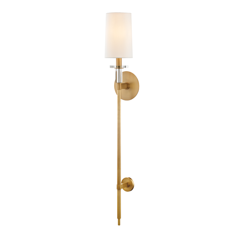 Hudson Valley Lighting Amherst Wall Sconce — Aged Brass