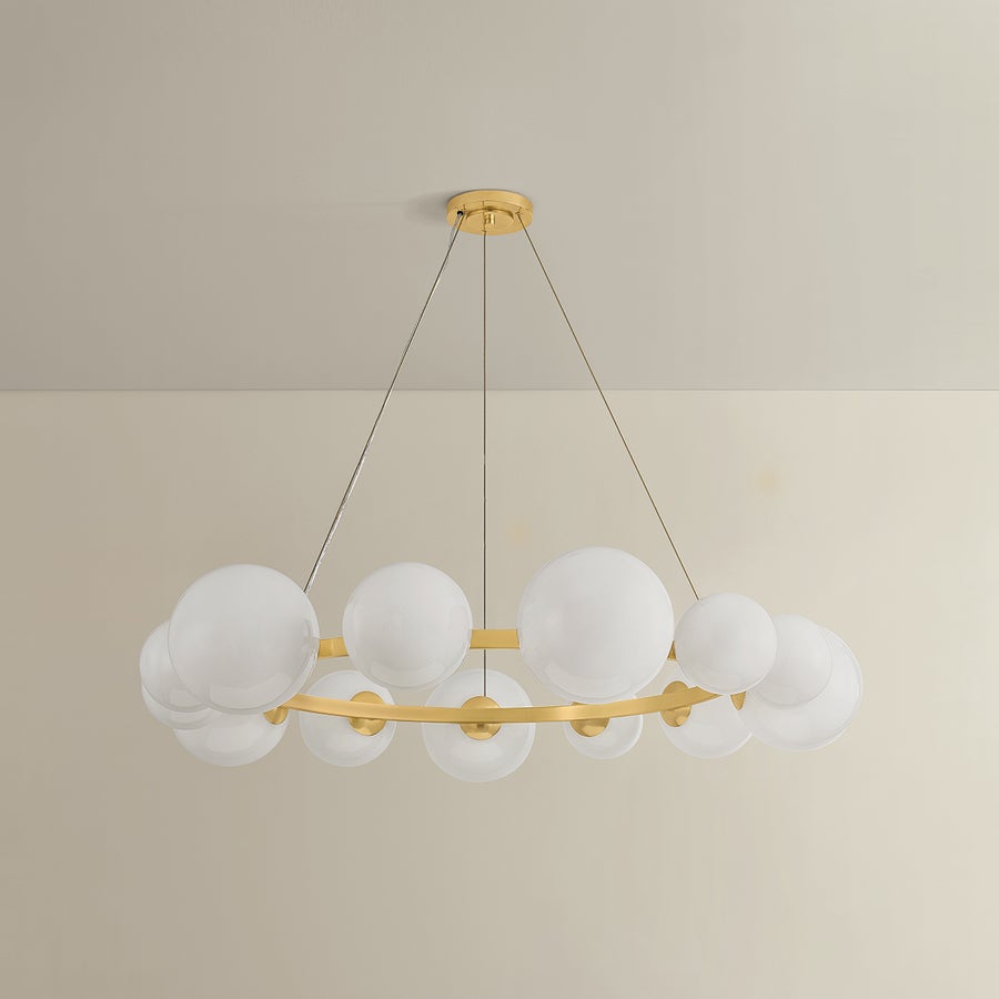 Hudson Valley Lighting Pacama Chandelier — Aged Brass