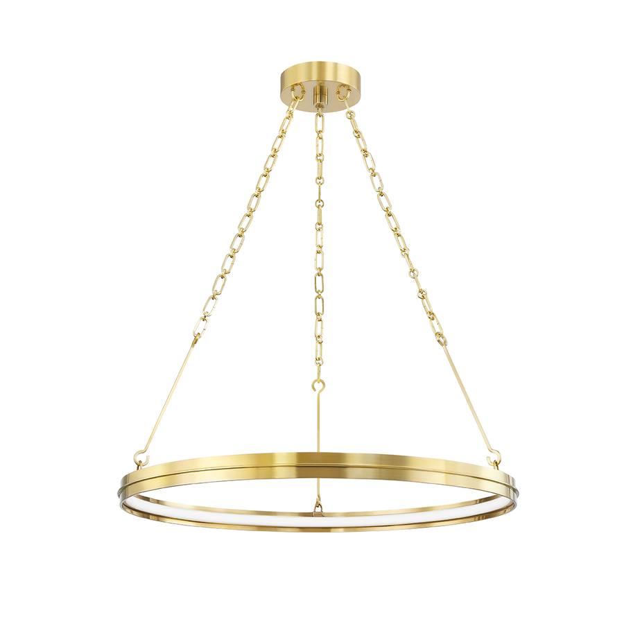 Hudson Valley Lighting Rosendale Chandelier — Aged Brass