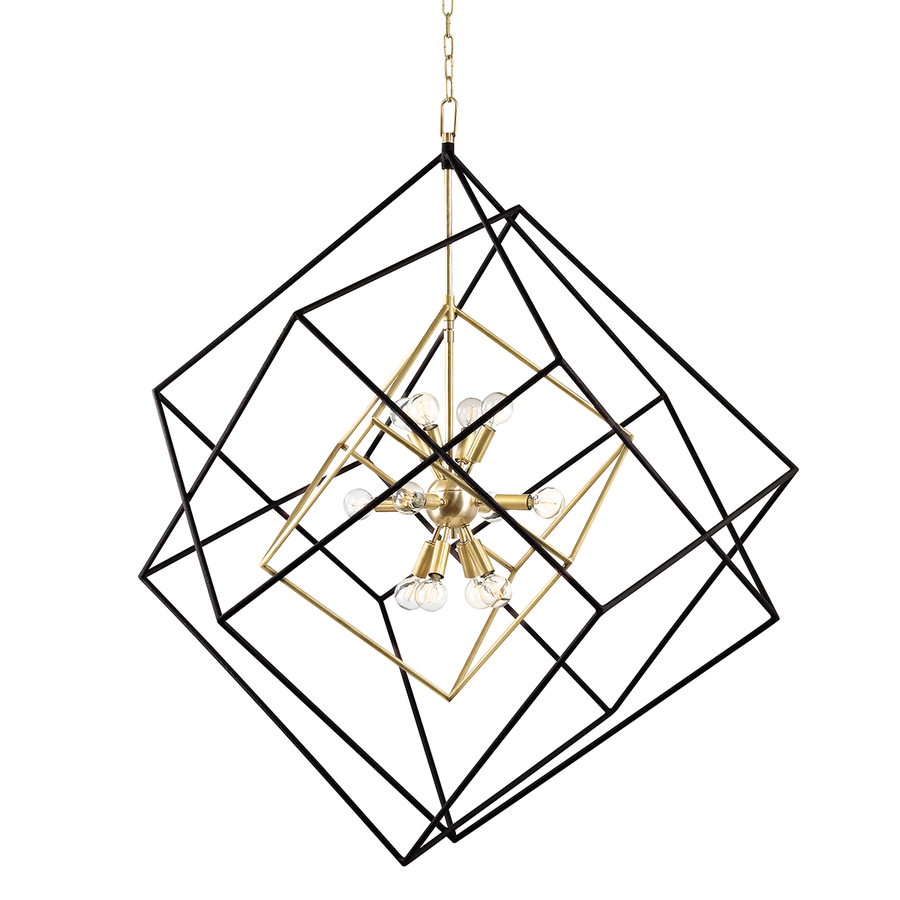 Hudson Valley Lighting Roundout Chandelier — Aged Brass