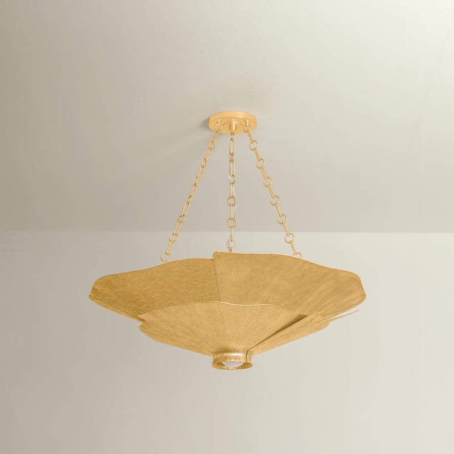 Hudson Valley Lighting Spring Valley Chandelier — Vintage Gold Leaf