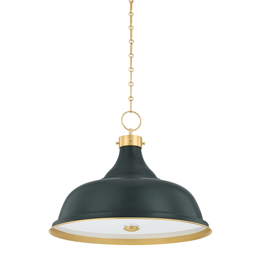 Hudson Valley Lighting Painted No. 1 Pendant — MDS300L-AGB/SSG
