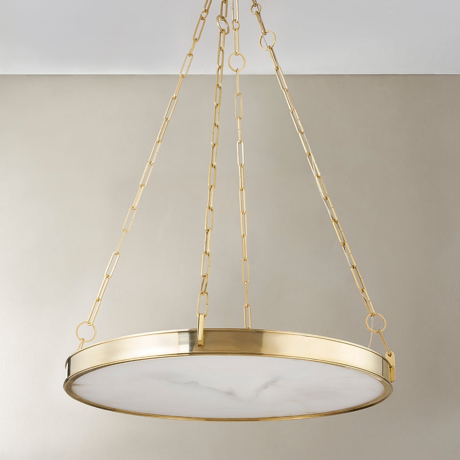 Hudson Valley Lighting Kirby Chandelier — Aged Brass